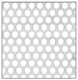 CRL Aluminum Mill Perforated Infill Panel - 1/2" Round Staggered Holes - PN1812PA
