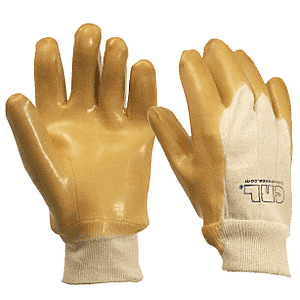 CRL Knit Wrist Smooth Natural Rubber Palm Gloves CRL 10