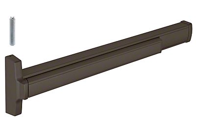 CRL 36" JacksonÂ® Model 2086 with Impact Kit Concealed Vertical Rod Panic Exit Device Left Hand Reverse Bevel Fits 3/0 x 7/0 Door Dark Bronze Finish CRL 3120861L37313
