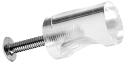 CRL Clear Acrylic Whistle Pull with Screw CRL AP6110