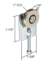 1 inch Steel Ball Bearing Sliding Screen Door Top Hung Roller for Ador Doors - CRL B536 Pack of 2