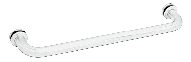 CRL White 18" BM Series Tubular Single-Sided Towel Bar CRL BM18W
