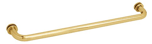 28 inch Brass (BM Series) Tubular Single-Sided Towel Bar - CRL BM28BR
