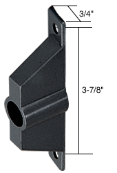 Black Outside Pull; 3-7/8 inch Screw Holes for Ador/HiLite Doors - CRL C1011