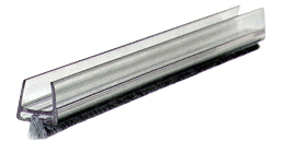 Clear Polycarbonate Wipe With Pile Weatherstrip - CRL CW12