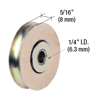 CRL 1-1/2" Diameter Steel Ball Bearing Replacement Roller 5/16" Wide Bulk - 30/Pk CRL D1503B