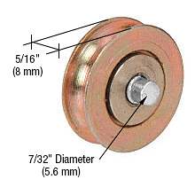 CRL 1-1/8" Diameter Steel Ball Bearing Replacement Roller 5/16" Wide CRL D1854