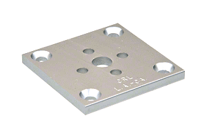 CRL Satin Anodized Standard 2" x 2" Base for Post Extrusion CRL D695A