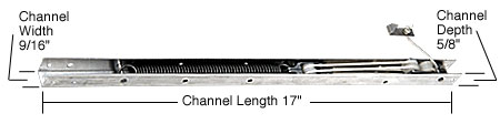 17 inch Window Channel Balance; 1620 or 16C - CRL FA1620