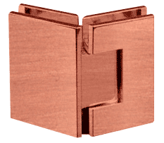 Geneva 045 Series Brushed Copper 135 Degree Glass-to-Glass Hinge - CRL GEN045BC0