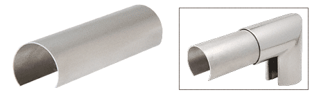 CRL Stainless Steel Connector Sleeve for 1-1/2" Cap Railing, Cap Rail Corner, and Hand Railing CRL GR15CSS
