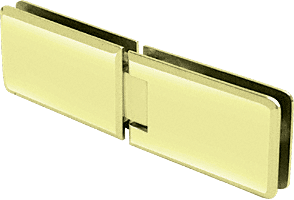 Grande 180 Series Brass 180 Degrees Glass-to-Glass Hinge - CRL GRA180BR