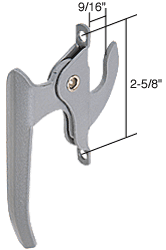 Left Hand Aluminum Casement Window Lock 2-5/8 inch Screw Hole for Fenestra - CRL H3559
