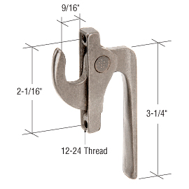 CRL Casement Window Locking Handle 2-1/16" Screw Holes CRL H3562