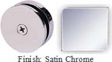 Satin Chrome Mush 662A Series Seam Clip 2 inch Round (Traditional Design Round) - MU662A_SCR