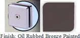 Oil Rubbed Bronze Painted Mush 662ER Series 2 inch Square Seam Clip 2 inch x 2 inch (Contemporary Design Round Corners) - MU662ER_ORB