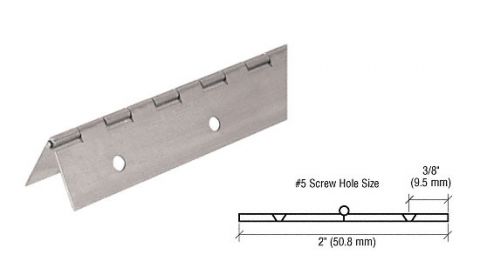 Nickel on Steel Piano Hinge 2 inch Open Width - CRL 3200NS