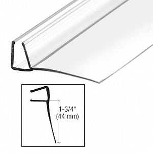 CRL 95" Clear Poly U-Channel with 1-3/4" (44 mm) Fin for 3/8" Glass CRL PCCAM73