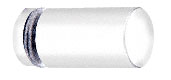 Cylinder Style White Single-Sided Shower Door Knob - CRL SDK212W