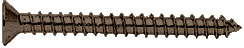 Brushed Bronze #10 x 2" Wall Mounting Flat Head Phillips Sheet Metal Screw - CRL P102BBRZ, Pack of 10