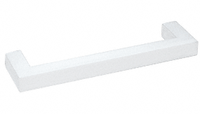 White "SQ" Series 18 inch Square Tubing Mitered Corner Single-Sided Towel Bar - CRL SQ18W