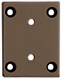 Oil Rubbed Bronze Vienna 074 Series Wall Mount Short Back Plate - CRL V3SBYORB