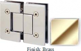 Brass VAN Series with Square Edges 180 Degree Glass-To-Glass Hinge - VA782A_BR