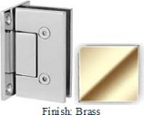 Brass VAN Series with Square Edges Wall Mount Full Back Plate Hinge - VA782B_BR
