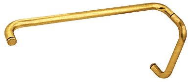 CRL Antique Brass 8" Pull Handle and 18" Towel Bar BM Series Combination Without Metal Washers - 3807405