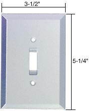 CRL Clear Toggle Switch Glass Mirror Plate - GMP3C_OS
