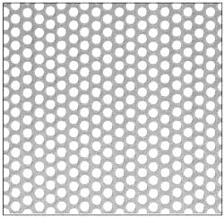 CRL Brushed Stainless Perforated Infill Panel - 1/4" Round Straight Holes - PN1814SPBS
