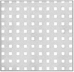 CRL Aluminum Mill 5x10 Perforated Infill Panel - Perforated Square - PN182SP5X10A