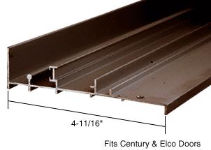 CRL Bronze OEM Replacement Patio Door Threshold for Century & Elco Doors; 4-11/16" Wide x 6' Long - TH605BRZ