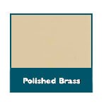 Polished Brass SGAW Square Style Notch FREE (NO NOTCH-in-Glass) CLIP - SGAW W-COM-12108_BR